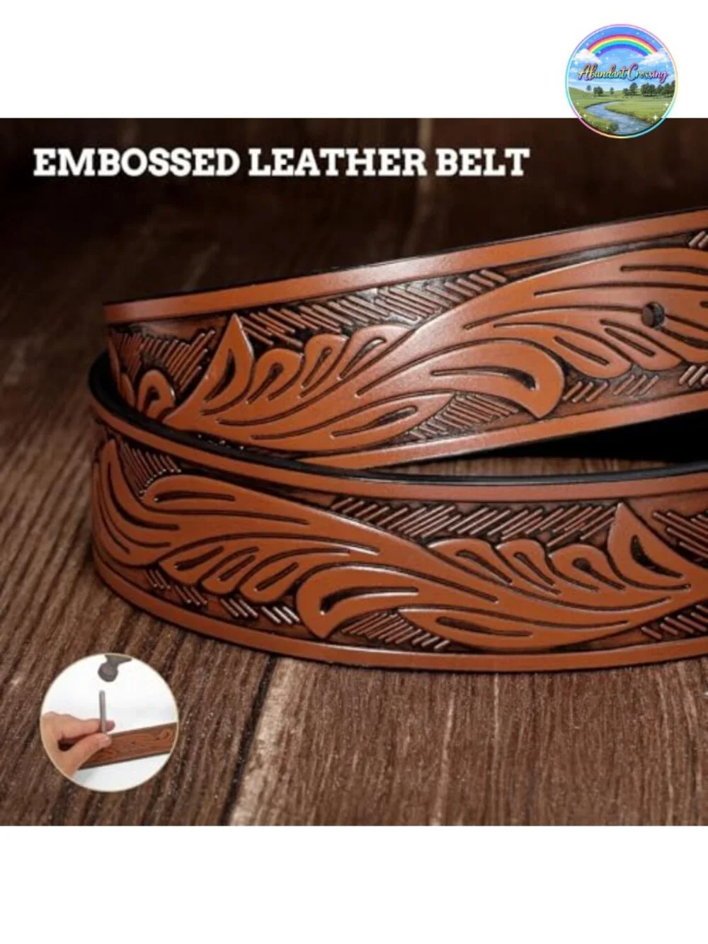 Men's Western Cowboy Belt Bull Buckle Cow Split Leather 1.5 Inch Wide